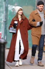 LILY COLLINS and Charlie Mcdowell Out Shopping in New York 12/12/2022