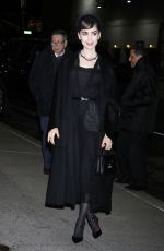 LILY COLLINS Arrives at Ed Sullivan Theater in New York 12/12/2022
