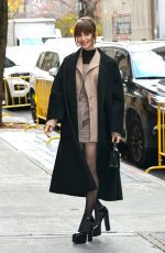 LILY COLLINS Arrives at The View in New York 12/12/2022