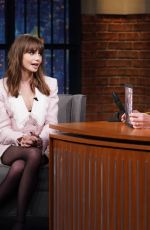 LILY COLLINS at Late Night with Seth Meyers 12/15/2022