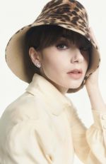 LILY COLLINS for Harper