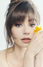 LILY COLLINS for Harper