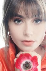 LILY COLLINS for Harper