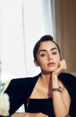 LILY COLLINS for Porter Magazine by Net-a-porter, December 2022