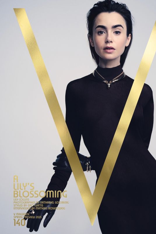 LILY COLLINS for V Magazine, Spring 2023