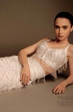 LILY COLLINS in Harper