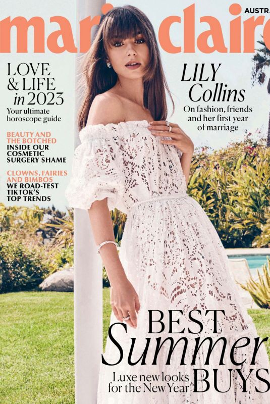 LILY COLLINS in Marie Claire Magazine, Australia January 2023