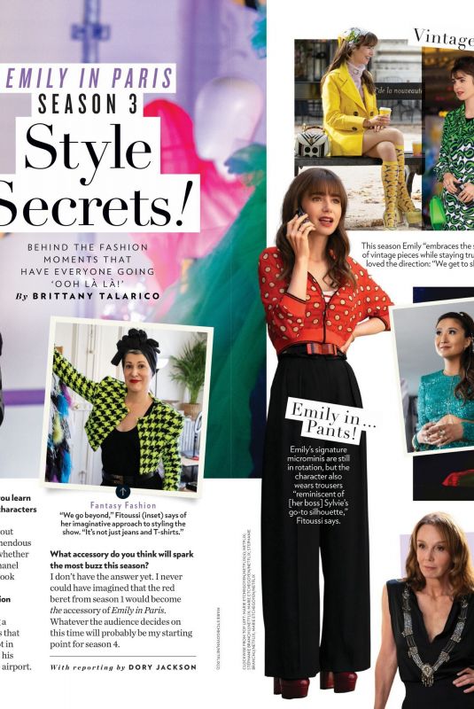 LILY COLLINS in Ppeople Magazine, January 2023