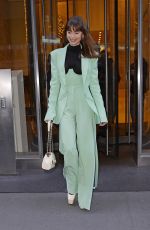 LILY COLLINS Leaves Drew Barrymore Show in New York 12/14/2022