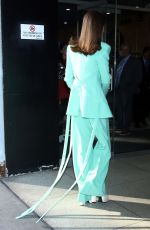LILY COLLINS Leaves Drew Barrymore Show in New York 12/14/2022