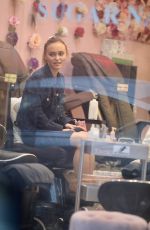 LILY-ROSE DEPP at a Beauty Salon in Los Angeles 12/29/2022