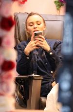 LILY-ROSE DEPP at a Beauty Salon in Los Angeles 12/29/2022