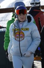 LINDSEY VONN and Diego Osorio at Baqueira Beret Ski Resort 12/27/2022