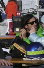 LINDSEY VONN and Diego Osorio at Baqueira Beret Ski Resort 12/27/2022