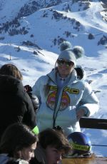 LINDSEY VONN and Diego Osorio at Baqueira Beret Ski Resort 12/27/2022