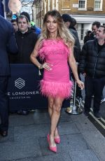 LIZZIE CUNDY Arrives at TRIC Christmas Lunch 2022 in London 12/06/2022