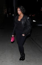 LORI HARVEY Arrives at Giorgio Baldi in Santa Monica 12/14/2022