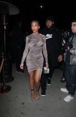 LORI HARVEY Arrives at Zack Bia