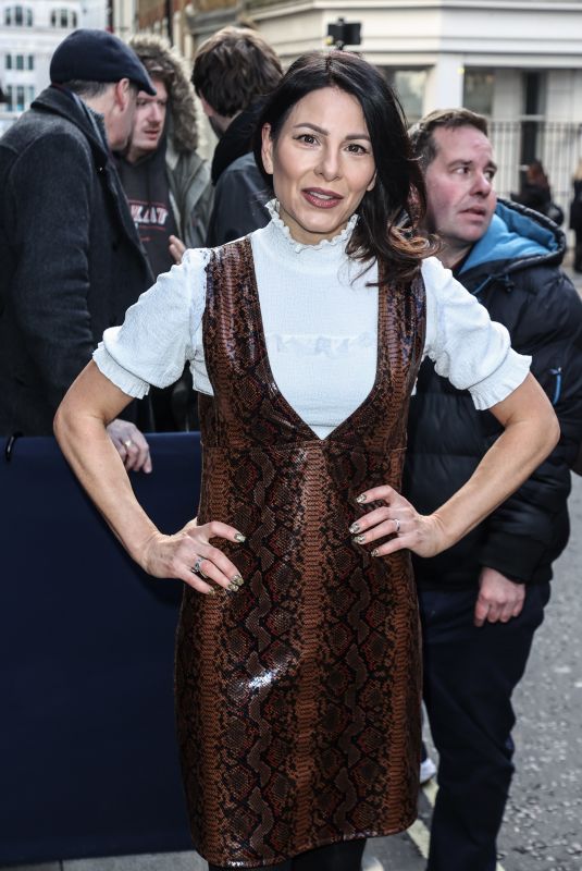LUCREZIA MILLARINI Arrives at Tric Christmas Lunch 2022 in London 12/06/2022