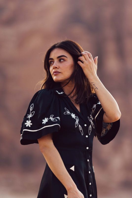 LUCY HALE at a Photoshoot 12/05/2022
