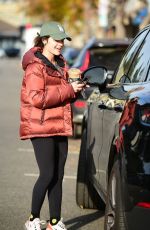 LUCY HALE Out for Coffee in Los Angeles 12/17/2022