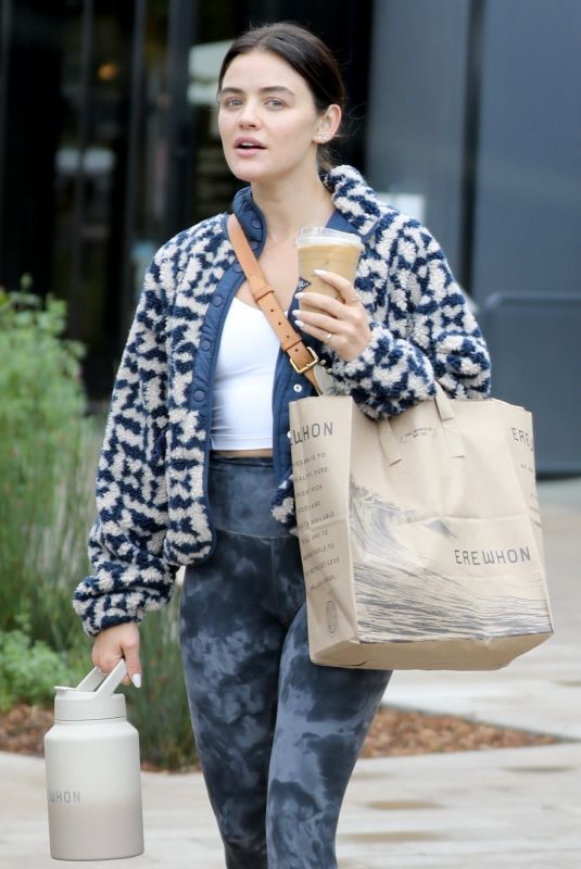 LUCY HALE Shopping at Erewhon Market in Sherman Oaks 12/29/2022