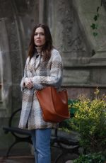 MANDY MOORE on the Set of Dr Death, Season 2 in Prospect Park in New York 12/18/2022
