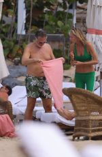 MAR FLORES Out at a Beach in St Barts 12/28/2022