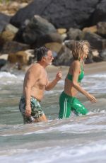 MAR FLORES Out at a Beach in St Barts 12/28/2022
