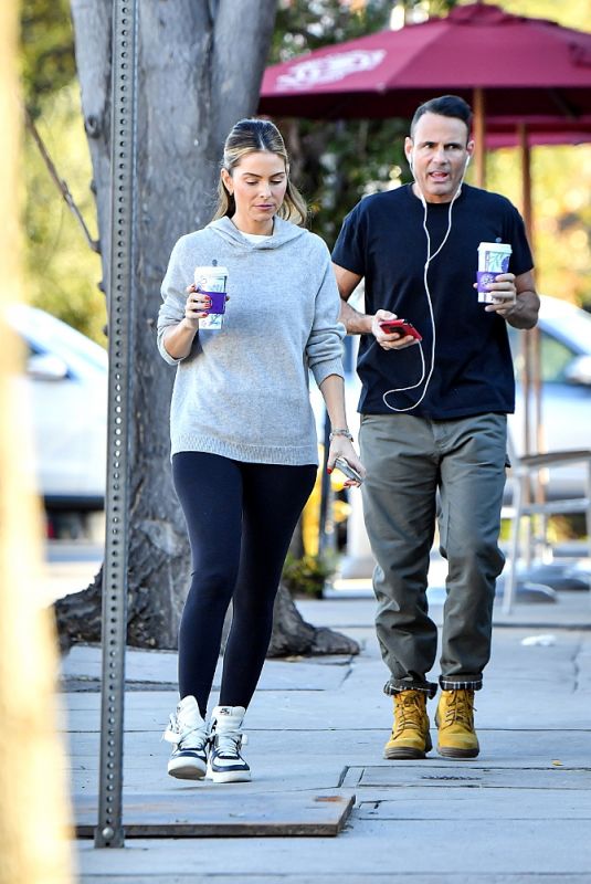 MARIA MENOUNONS and Keven Undergaro Ou for Coffee in Los Angeles 12/24/2022