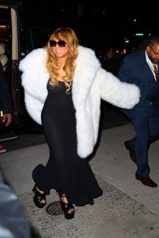 MARIAH CAREY After Madison Square Garden Performance in New York 12/13/2022