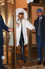 MARIAH CAREY Heading to Madison Square Garden for Her Christmas Concert in New York 12/16/2022