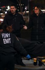 MARISKA HARGITAY on the Set of Law and Arder: SVU in New York 12/05/2022