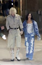 MEGAN FOX and Machine Gun Kelly Leaves Jimmy Kimmel in Los Angeles 12/07/2022