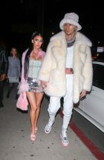 MEGAN FOX and MGK Arrives at Catch Steak LA in Los Angeles 12/19/2022