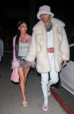 MEGAN FOX and MGK Arrives at Catch Steak LA in Los Angeles 12/19/2022