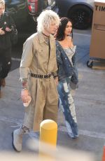 MEGAN FOX and MGK Arrives at Jimmy Kimmel Live in Hollywood 12/07/2022