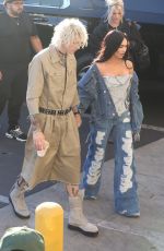MEGAN FOX and MGK Arrives at Jimmy Kimmel Live in Hollywood 12/07/2022