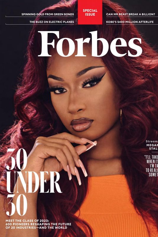 MEGAN THEE STALLION in Forbes Magazine, December 2022/January 2023