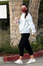 MILA KUNIS Out for Coffee at Starbucks in Beverly Hills 11/29/2022