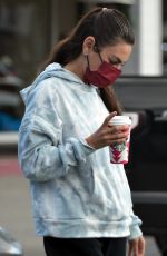 MILA KUNIS Out for Coffee at Starbucks in Beverly Hills 11/29/2022
