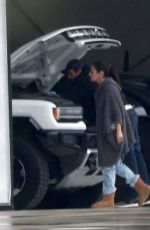 MILA KUNIS Returns Home From a Trip to Ashton