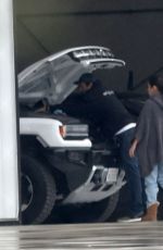 MILA KUNIS Returns Home From a Trip to Ashton