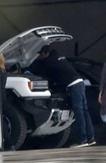 MILA KUNIS Returns Home From a Trip to Ashton