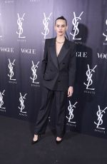 MILENA SMIT at Vogue and Yves Saint Laurent Christmas Party in Madrid 12/14/2022