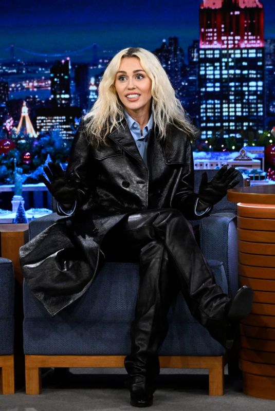MILEY CYRUS at Tonight Show Starring Jimmy Fallon 12/09/2022