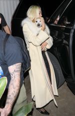 MILEY CYRUS Leaves an Event at San Vicente Bungalows in West Hollywood 12/05/2022