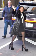MINDY KALING Arrives at Good Morning America in New York 12/01/2022