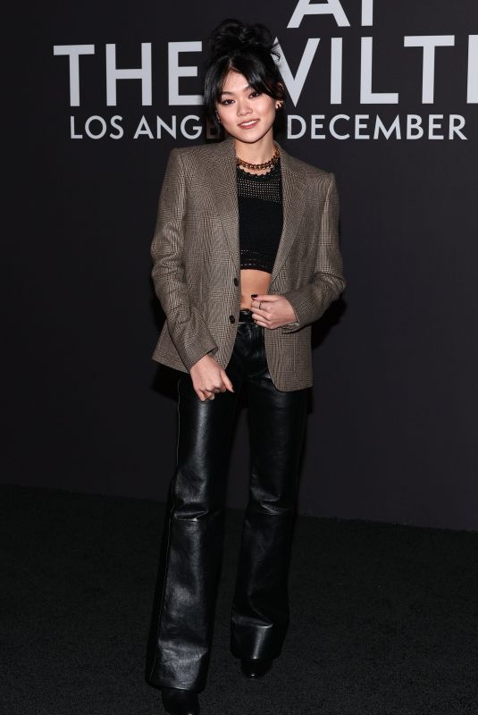 MOMONA TAMADA at Celine Winter 2023 Fashion Show in Los Angeles 12/08/2022