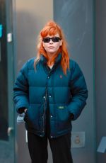 NATASHA LYONNE on the Set of His 3 Daughters in New York 12/28/2022